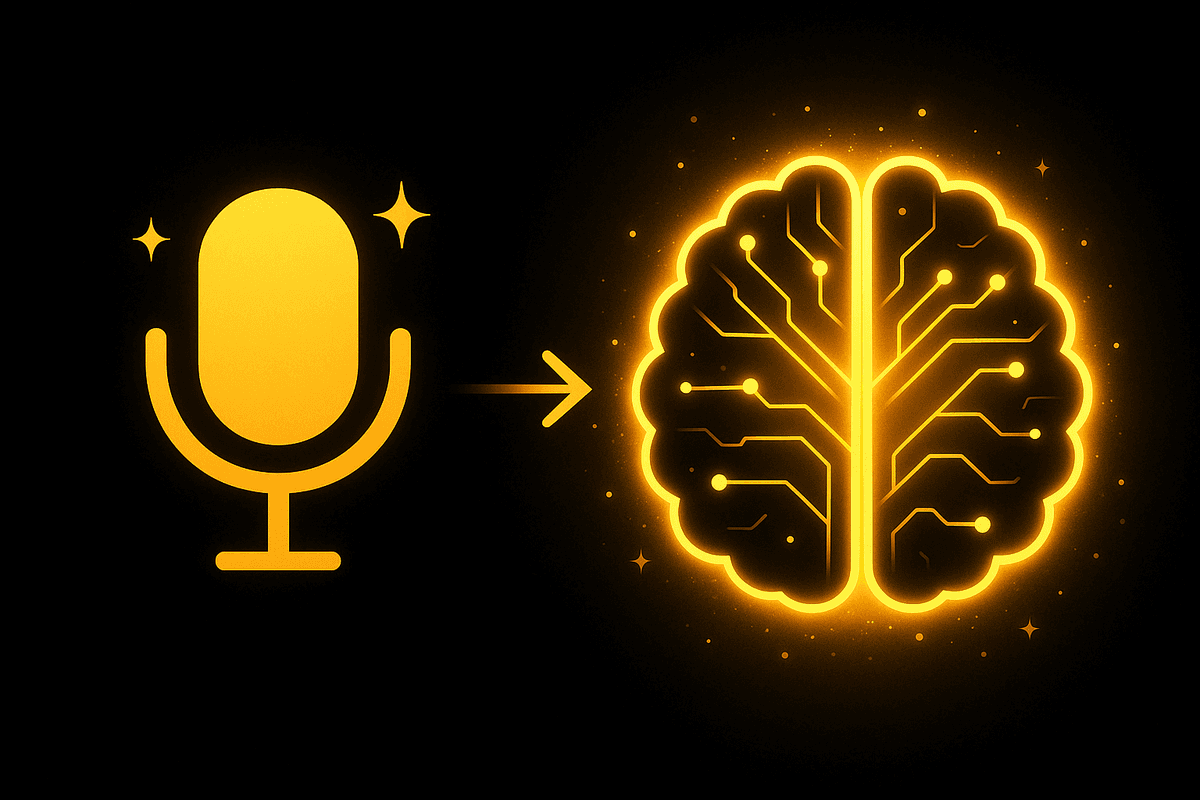 Glowing microphone to spreadsheet